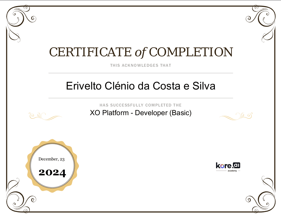 XO Platform - Developer (Basic)
