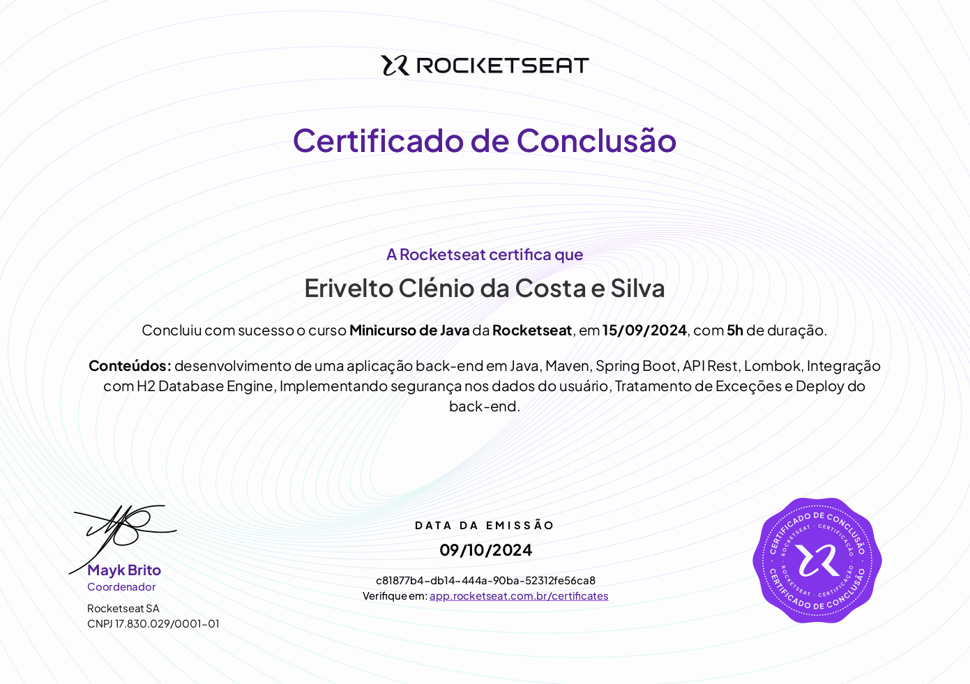 Mini Curso da Java