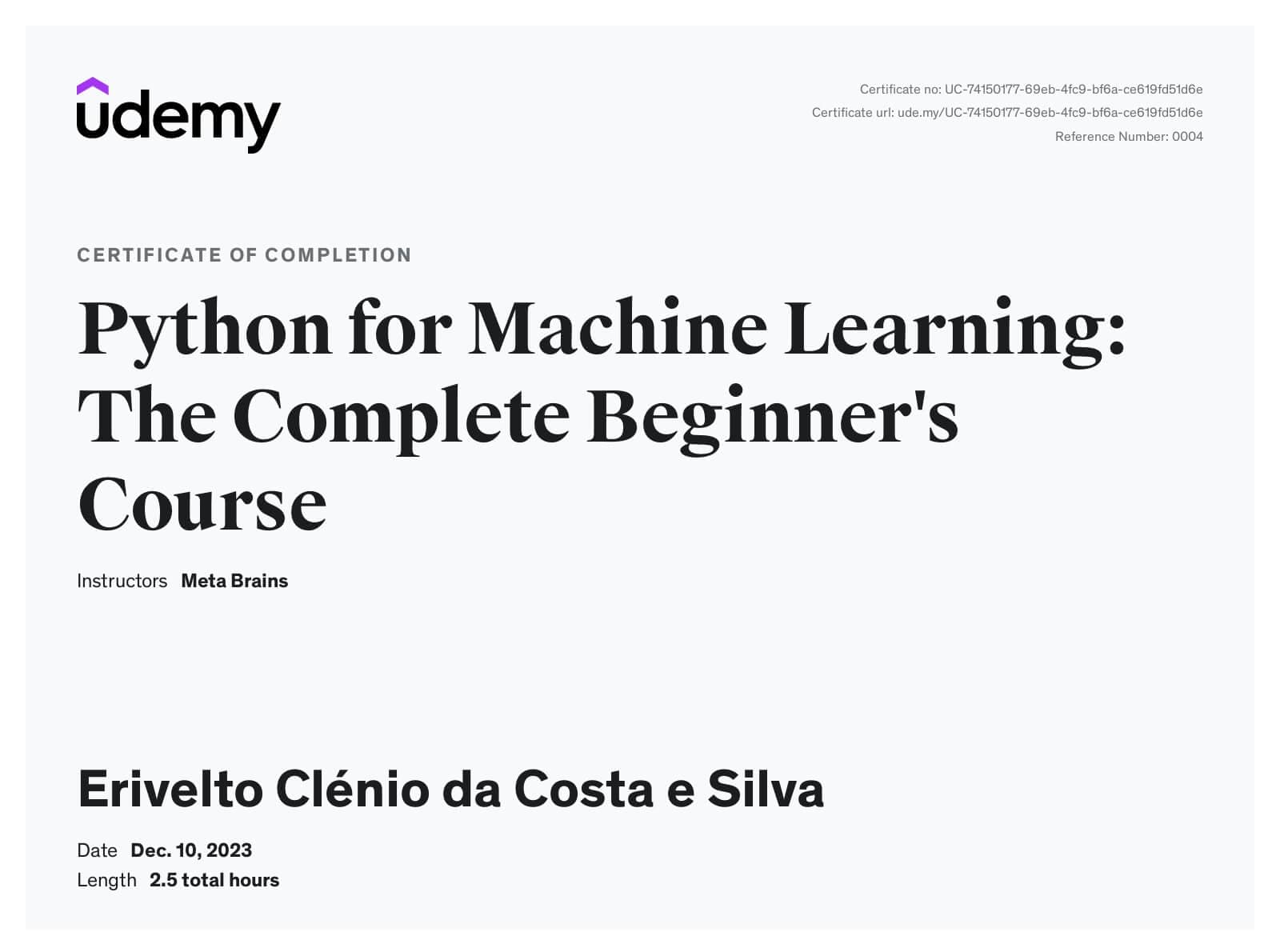 Python From Machine Learning: The Complete Beginner's Course